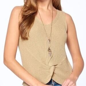Built By Dreamers Sleeveless Knit Top Large
